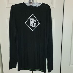 Black Long Sleeve Shirt with Logo